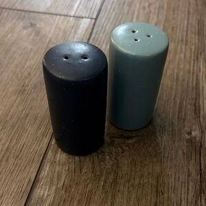 Blue and Green Ceramic Salt and Pepper Shakers